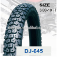 Cheap high quality Motorcycle OFF-ROAD Tires Bicycle Tires Car Tyres made in China 3.00-18TT/TL